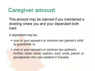 Disability tax credit