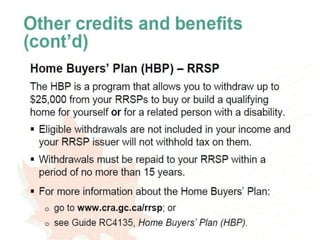 Disability tax credit