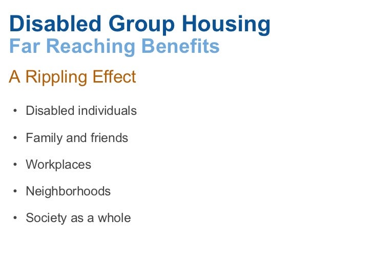 Disabled group housing