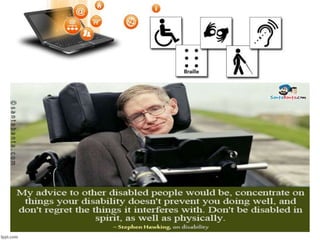 SCIENCE AND TECHNOLOGY FOR SPECIALLY ABLED PERSONS-E.HARSHITHA