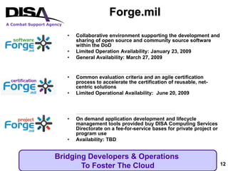 DISA: Cloud Computing And SaaS
