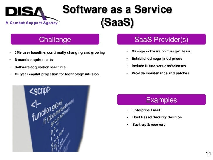 DISA Cloud Computing And SaaS