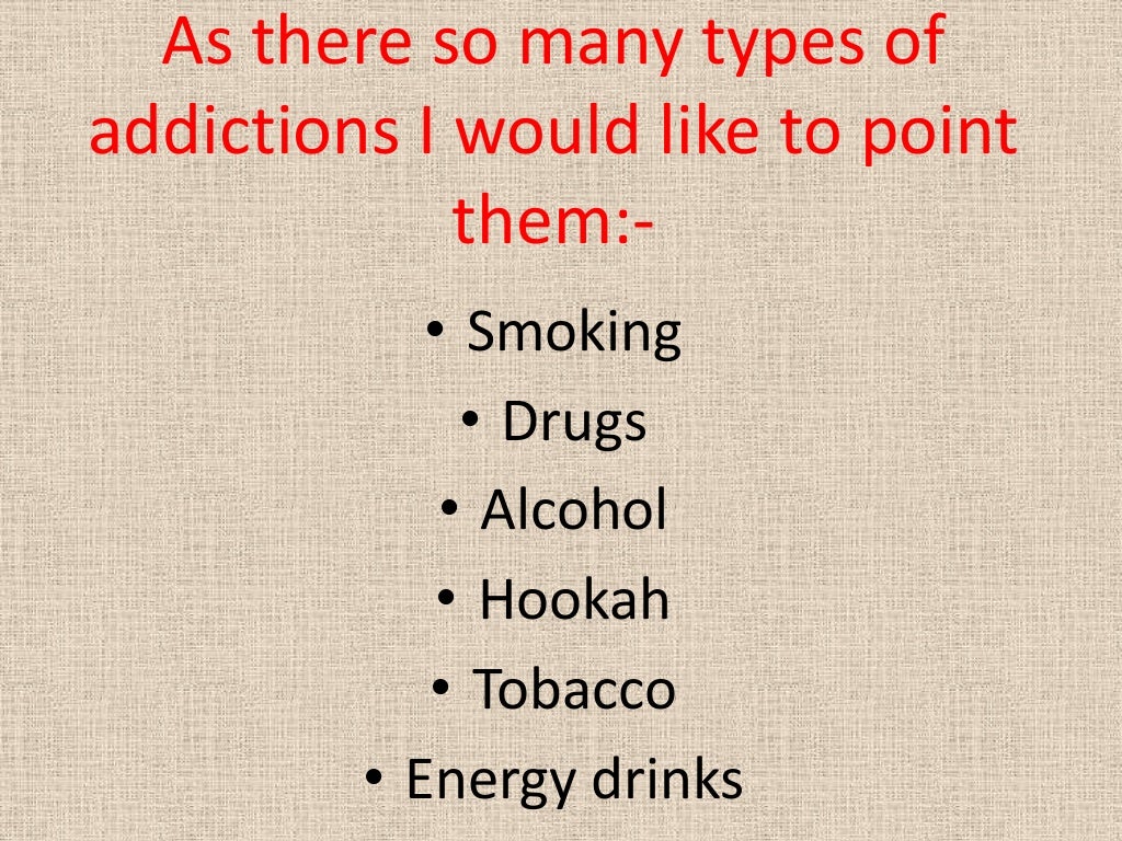 Disadvantages of addiction