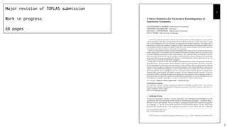 !3
Major revision of TOPLAS submission
Work in progress
68 pages
 