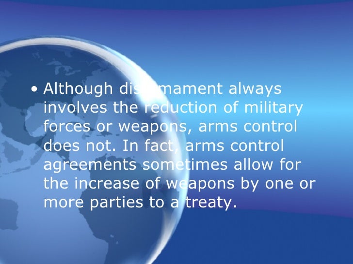 Disarmament & Arms Control