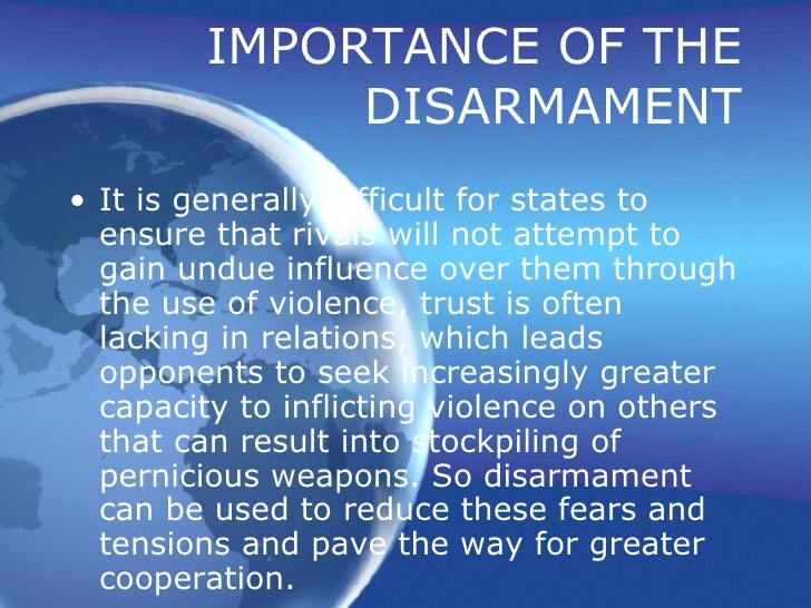 Disarmament & Arms Control