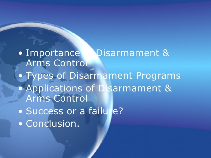 Disarmament & Arms Control