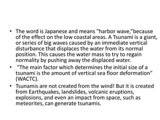 Tsunami in japanese means
