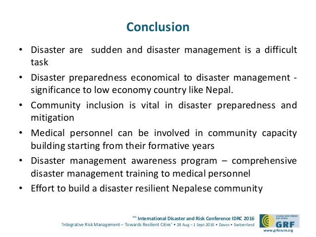 Disaster Management Awareness Program In Medical Schools In Nepal An
