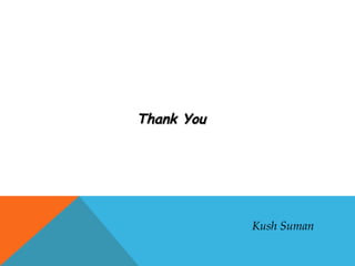Thank YouThank You
Kush Suman
 