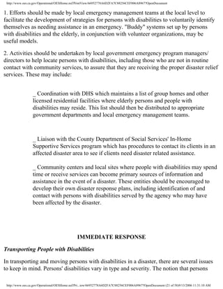 Disaster Preparedness For People With Disabilities | PDF