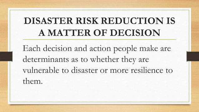 DISASTER-RISK-REDUCTION-AND-MANAGEMENT.pptx | Environment | Science