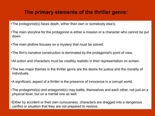 Disaster and Thriller Films | PPTX
