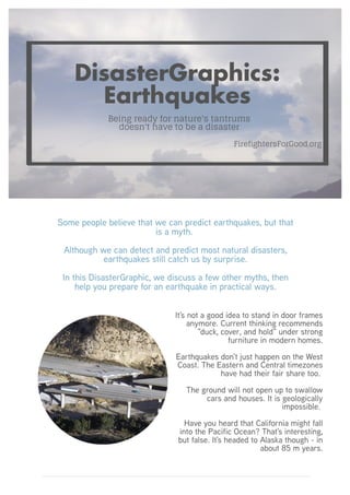 DisasterGraphics: What to do in an earthquake