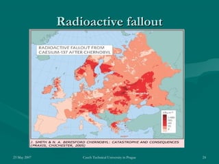 23 May 2007 Czech Technical University in Prague 24
Radioactive falloutRadioactive fallout
 