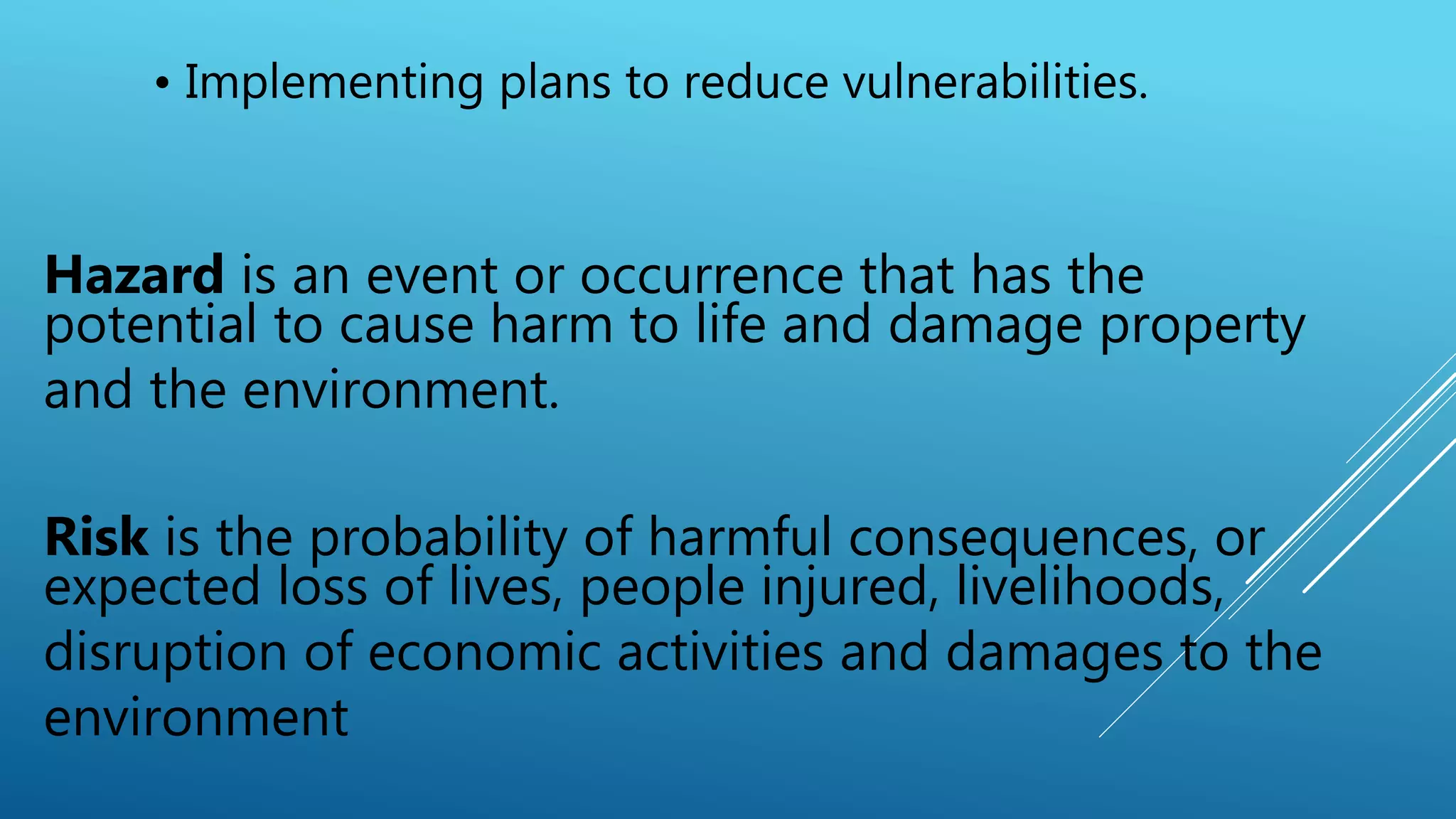 Disaster and Risk reduction Lesson 1 | PPTX