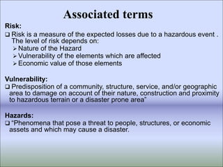 Associated With Risk Disaster management | PPT