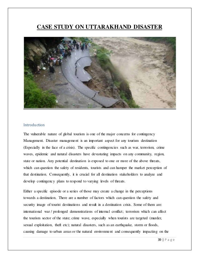 case study for disaster management project