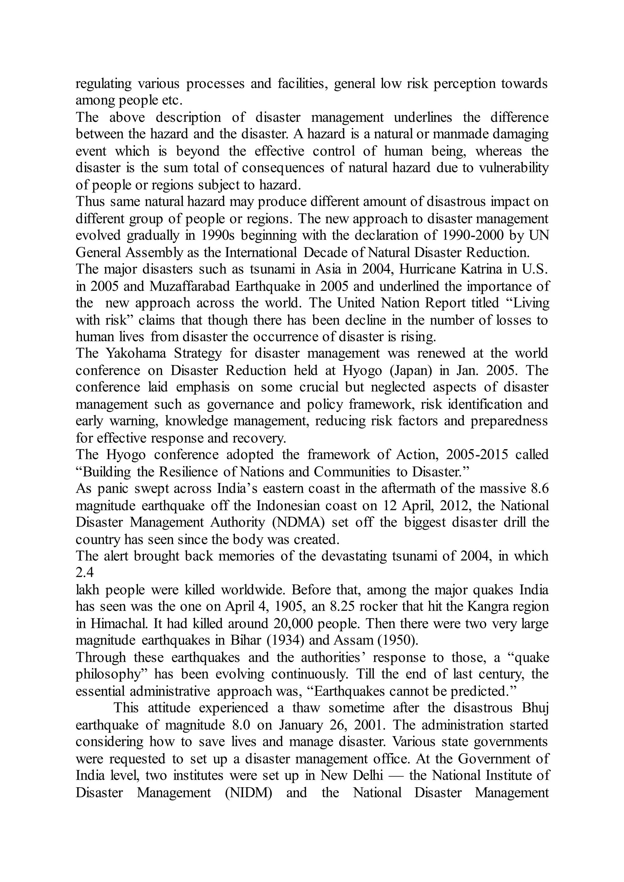 Disaster Types Classification Disaster Management Docx