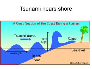 Tsunami nears shore
 