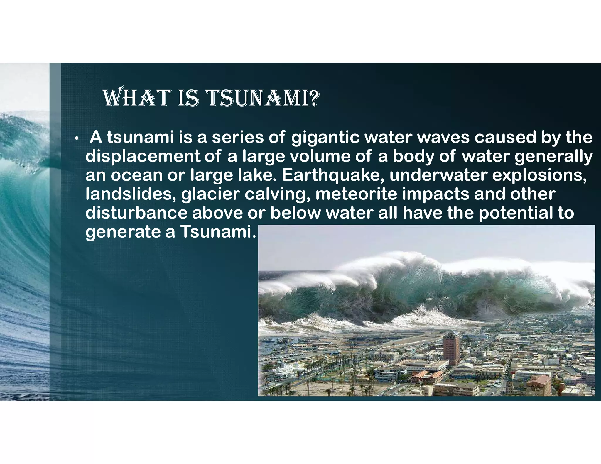 What is tsunami class 9th