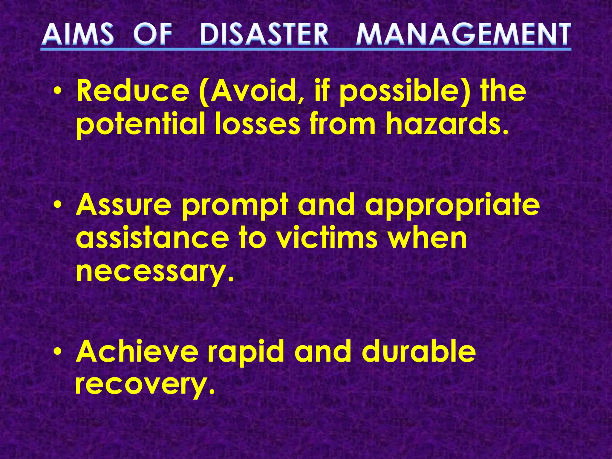 Disaster Management Types Steps Necessary Pdf