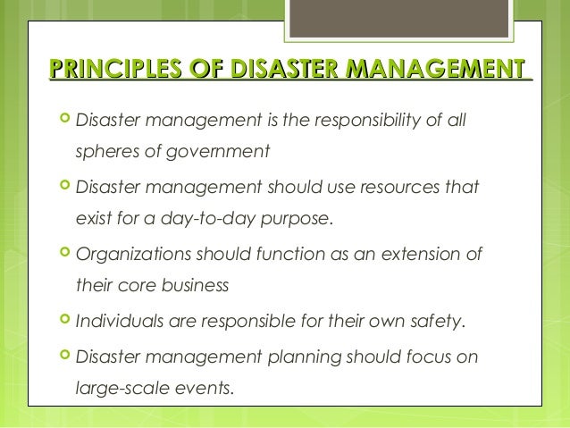 Disaster Management And Safety Awareness