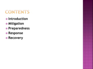 Disaster management cycle | PPTX