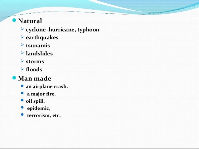 Human causing natural hazards