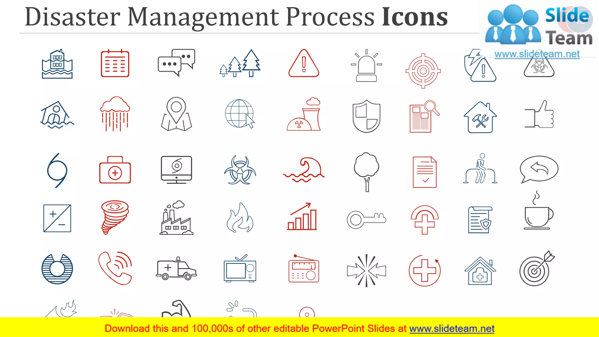 Disaster Management Process Icons 49
 