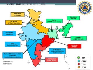 NDRF Battalions in India
56
Suradevi &
Waregaon
 