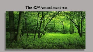 The 42nd Amendment Act
 