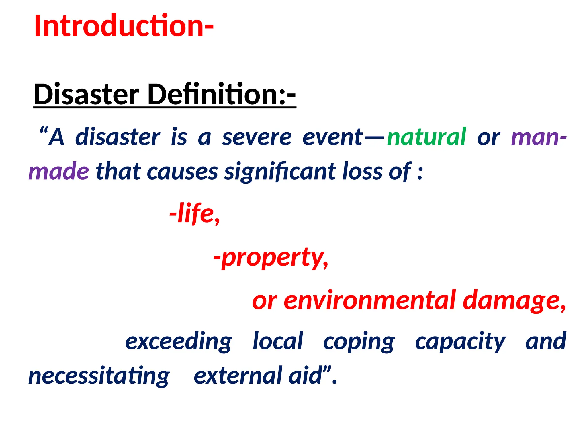 Disaster Management PPTX