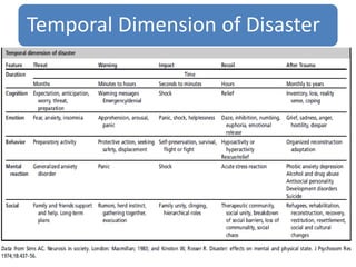 Temporal Dimension of Disaster
 