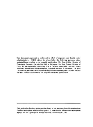 Disaster mitigation guidelines