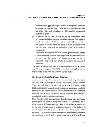 Disaster mitigation guidelines