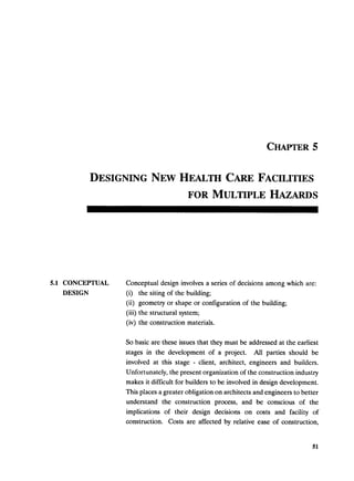 Disaster mitigation guidelines