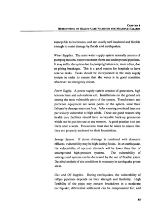 Disaster mitigation guidelines