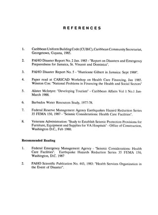 Disaster mitigation guidelines