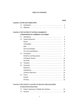 Disaster mitigation guidelines