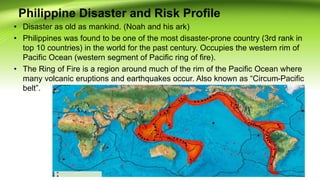 NATURAL HAZARDS
• Geophysical- A hazard originating from
solid earth. This term is used to
interchangeably with the term g...