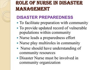 Disaster mitigation This involves lessening the likely effects of emergencies. These include depending upon the disaster, protection of vulnerable population and structure. For examples, improving structural qualities of schools, houses and such other buildings so that medical causalities can be minimized. Similarly ensuring the safety of health facilities and public health services including water supply and sewerage system to reduce the cost of rehabilitation and reconstruction. This mitigation compliments the disaster preparedness and disaster response activities.  