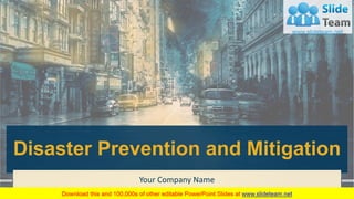 1
Disaster Prevention and Mitigation
Your Company Name
 