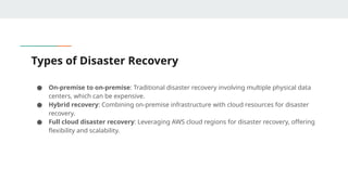 Disaster Recovery.pptx it's presentation for disaster recovery use this ...