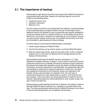 Disaster recovery and backup solutions for ibm file net p8 version 4.5. ...