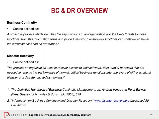 business continuity resumes