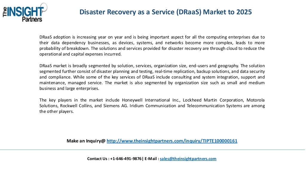 Disaster Recovery Services Industry Overview