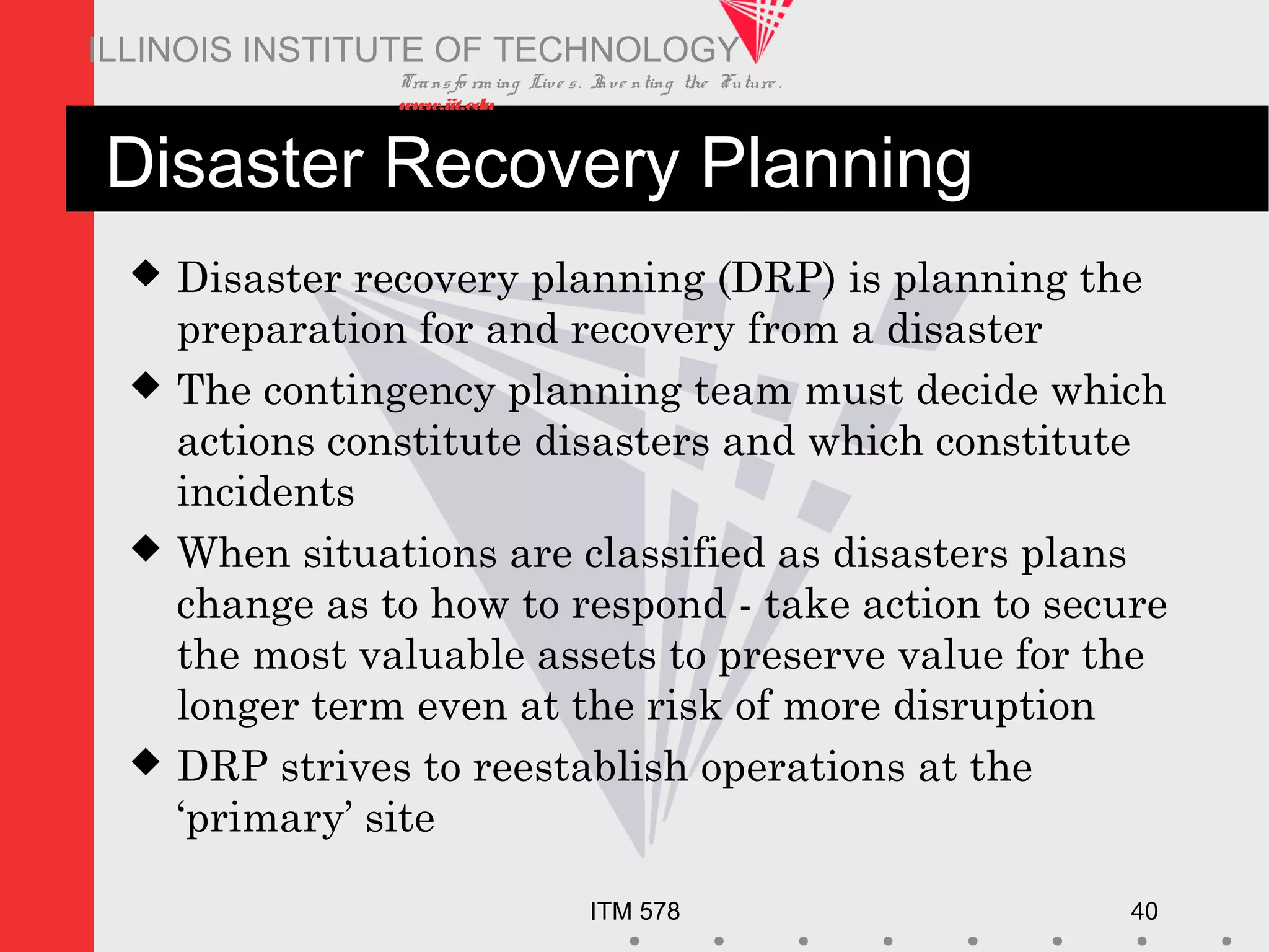 Disaster recovery & business continuity | PPT