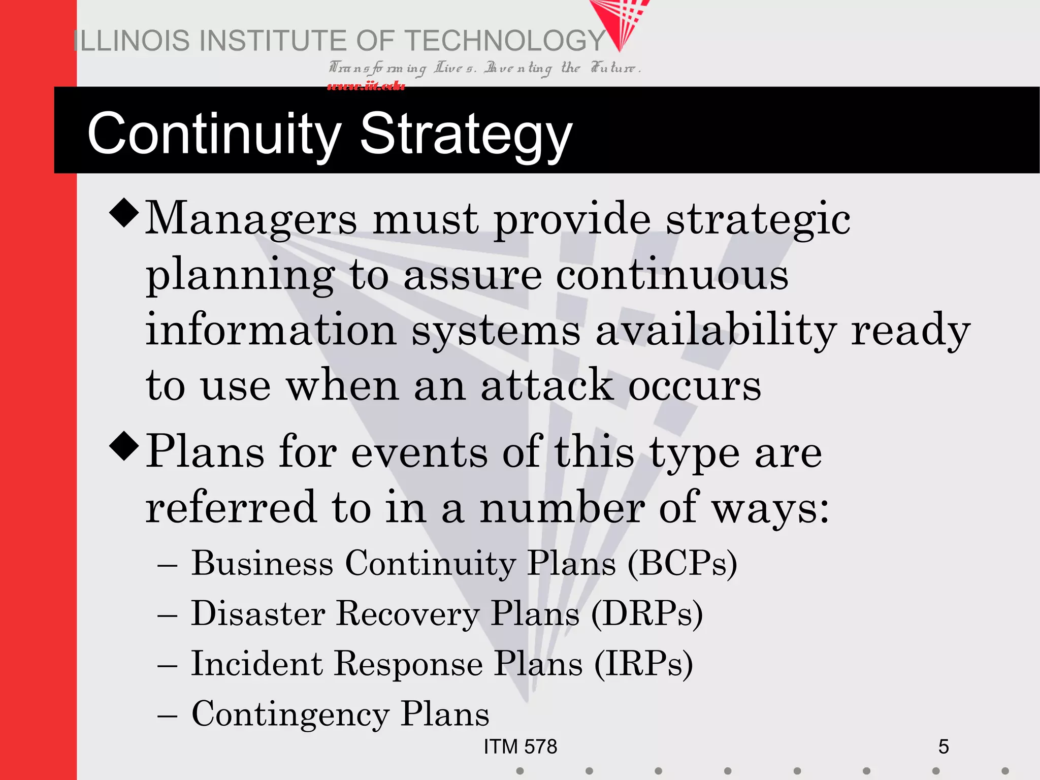 Disaster recovery & business continuity | PPT