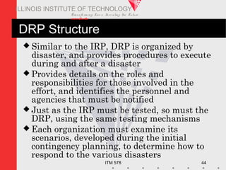 Drp Testing Disaster recovery & business continuity | PPT